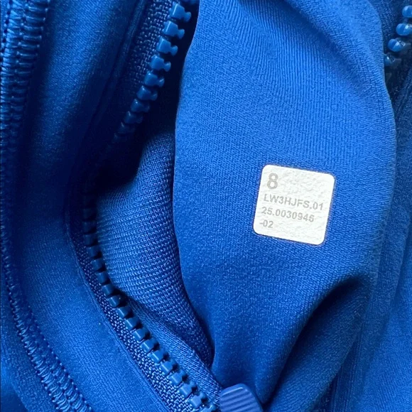 💎Rare💎 NWT lululemon Define Cropped Jacket Nulu • Galactic Cobalt • 8 - Picture 4 of 7